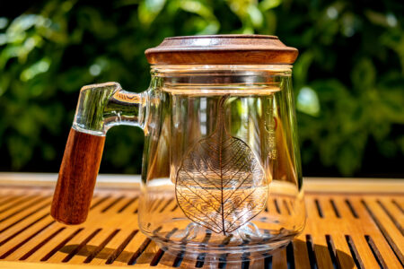Taza de cristal con filtro
